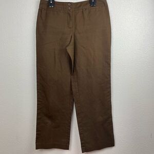 Liz Claiborne Linen Blend Linen Blend Audra Pants Size 10